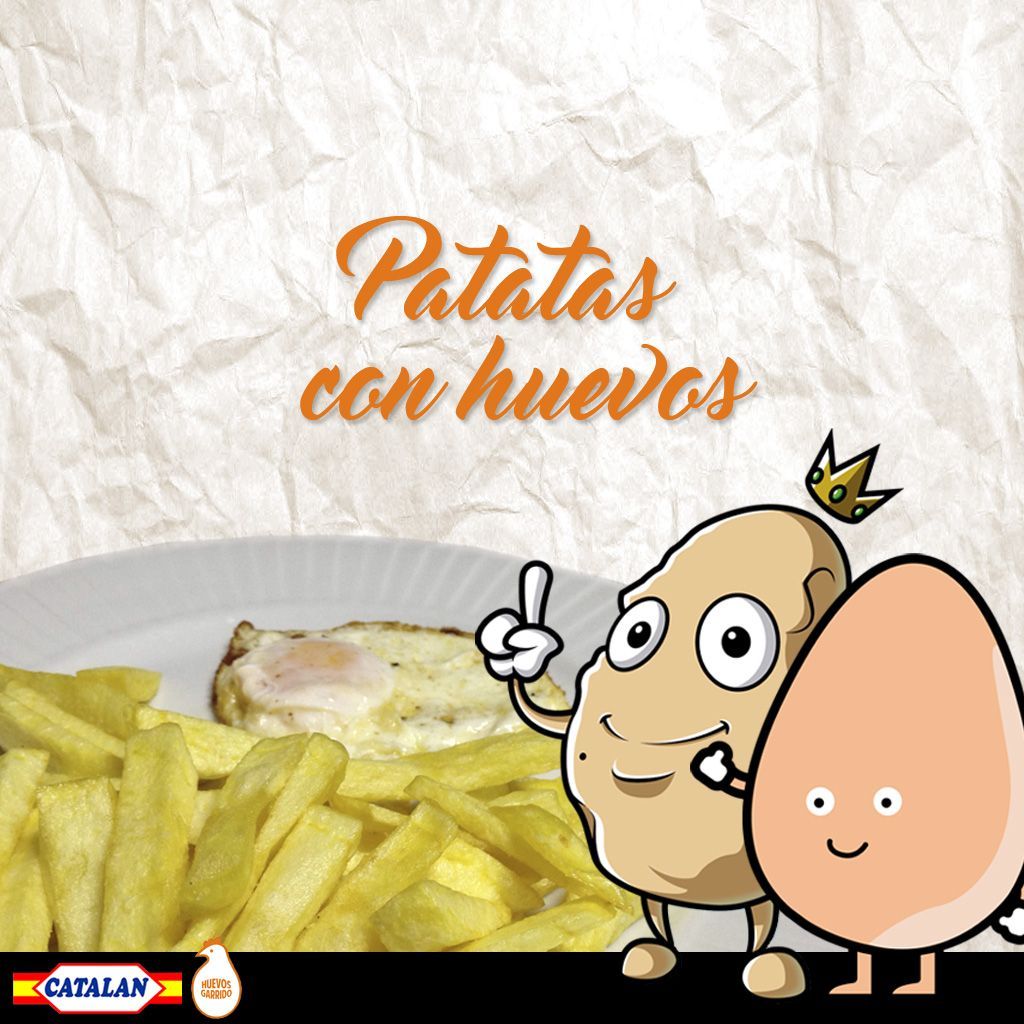 Aprende cómo preparar patatas fritas y huevos