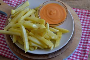 Receta patatas con salmorejo