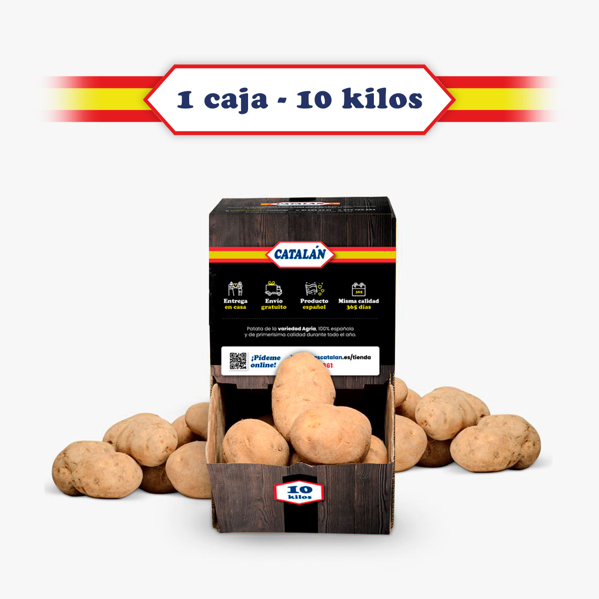 Patatas Catalán - Caja 10 kg de Patatas - Patatas Catalán